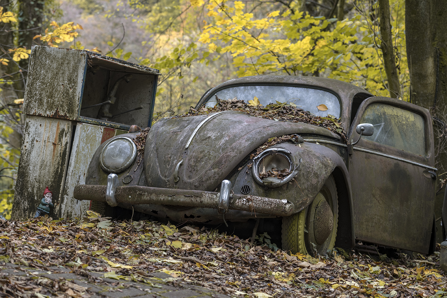 6617R Autofriedhof Neandertal VW Käfer