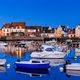 Blaue Stunde in Guivinec, Bretagne