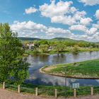 6684S-85S Weserblick zum 1. Mai Rinteln Panorama