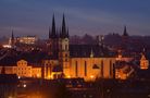 Church in the evening by Miloslav