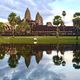 Angkor Wat mit Pferd -Spiegelung
