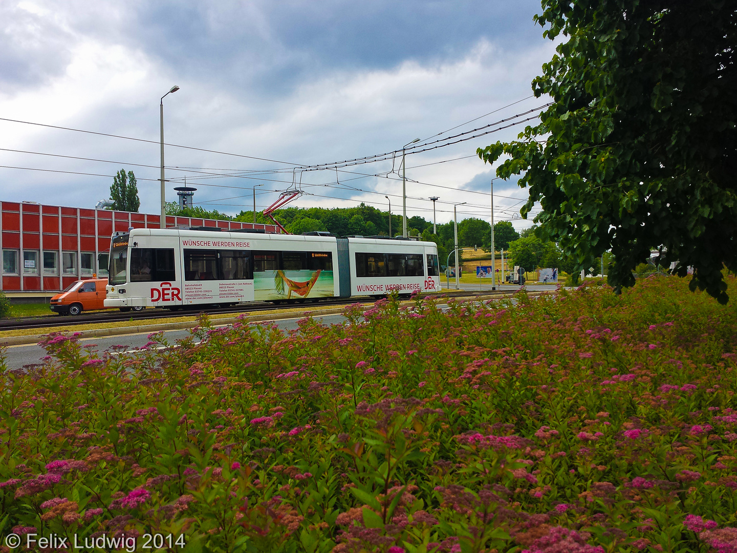 6NGTW 304 Von Oberer Bahnhof in Richtung Stadtzentrum In Plauen