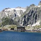 #7 Blick auf See vom Bernhardinerkloster in den Alpen