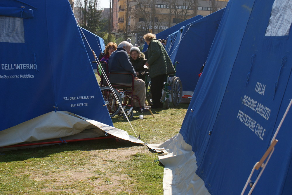 7 Campo d'accoglienza in Piaza d'Armi