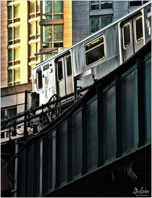 7-Scape No. 26 Curving into Court Square - A 7 Train Impression