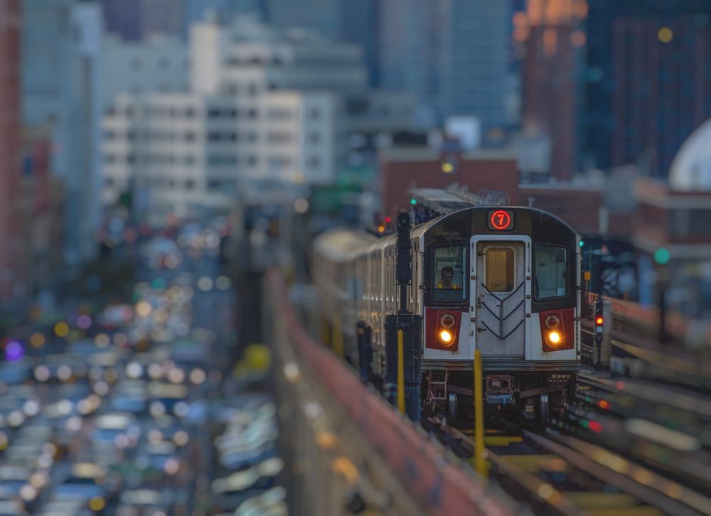 7 to Flushing Main Street Foto & Bild north america, united states