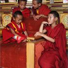 7 year old bakula rinpoche with friends (20. reinkarnation des arhats bakula)