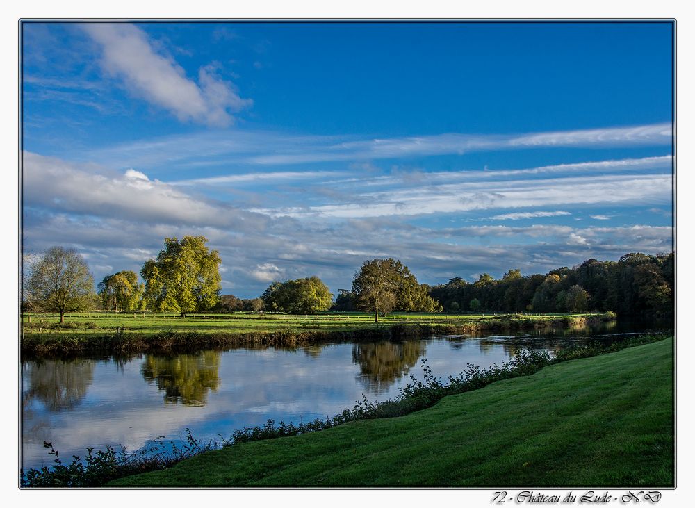 72 - Château du Lude - Le parc longeant le Loir