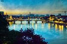 Basel(swiss) middle bridge in the evening  von artline