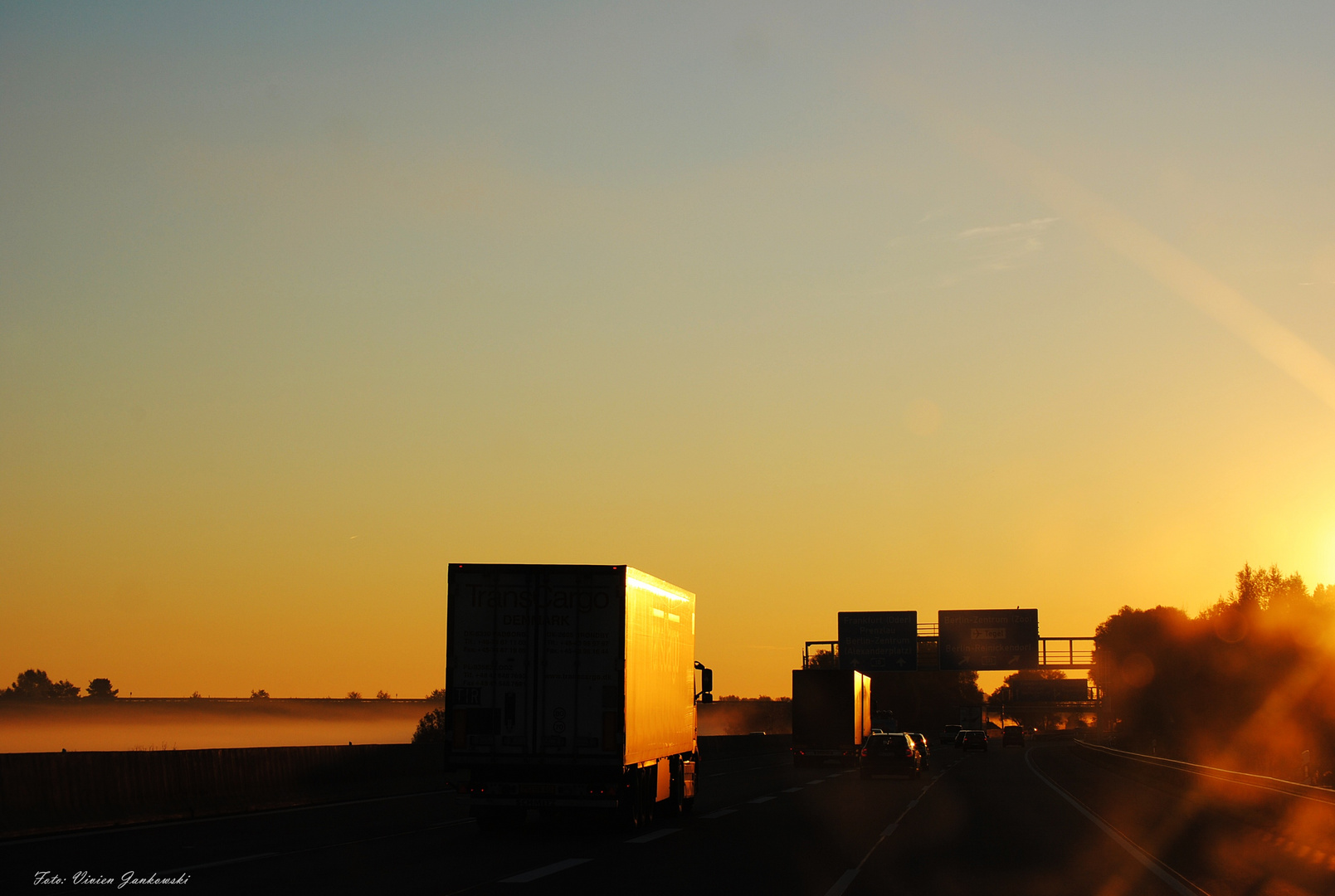 7:28 Uhr auf der A10