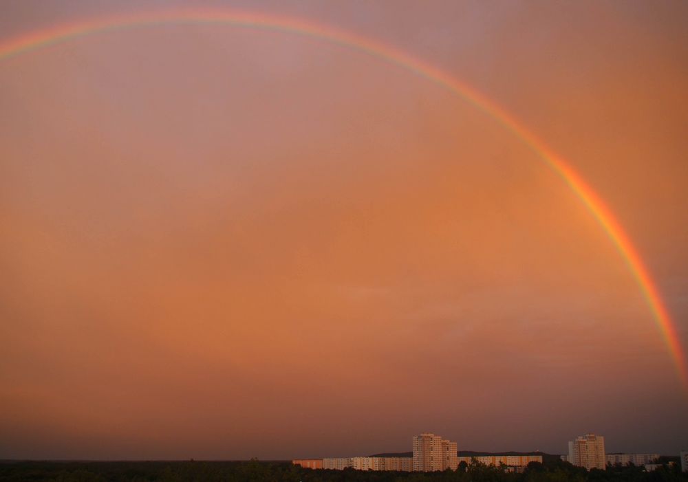 Regenbogen über Berlin von Fammacys