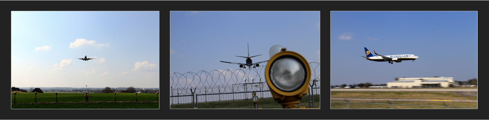 737 im Landeanflug in Memmingen