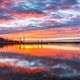 Sonnenuntergang am Spremberger Stausee