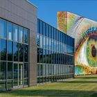 7449S Fa. Neschen Bückeburg  mit dem Auge.Welches das größte Fotomosaik der Welt ist.