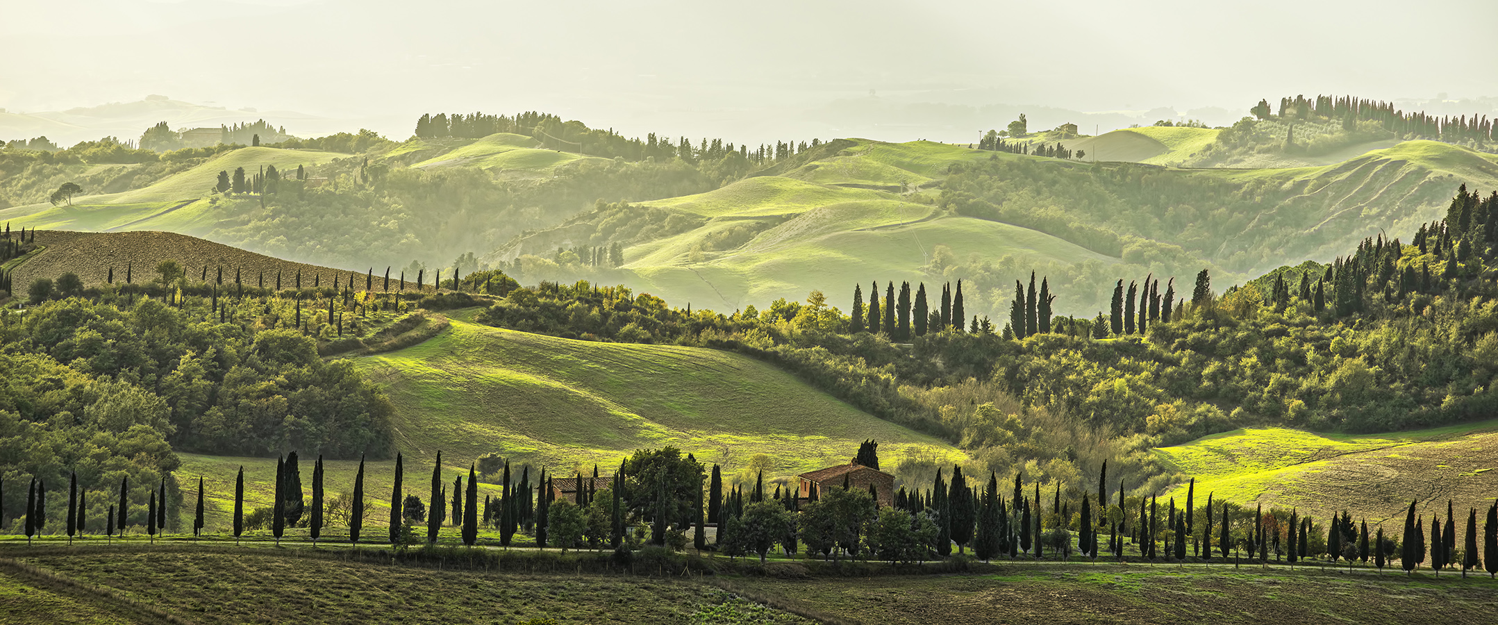 7466M Landschaft Crete Toscana Panorama Italien