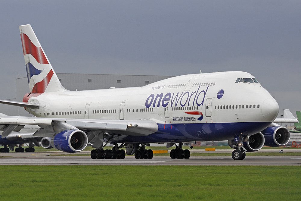 747-400 British Airways G-VIVL "one world"