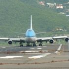 747-KLM Ready for Take off at SXM Airport in December 2010