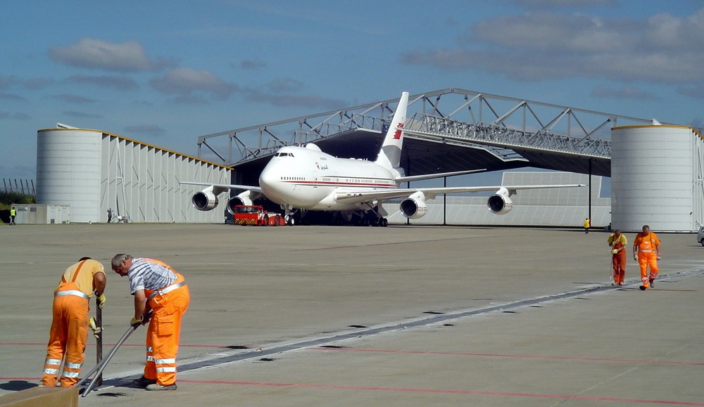 747 SP bei Lufthansatechnik