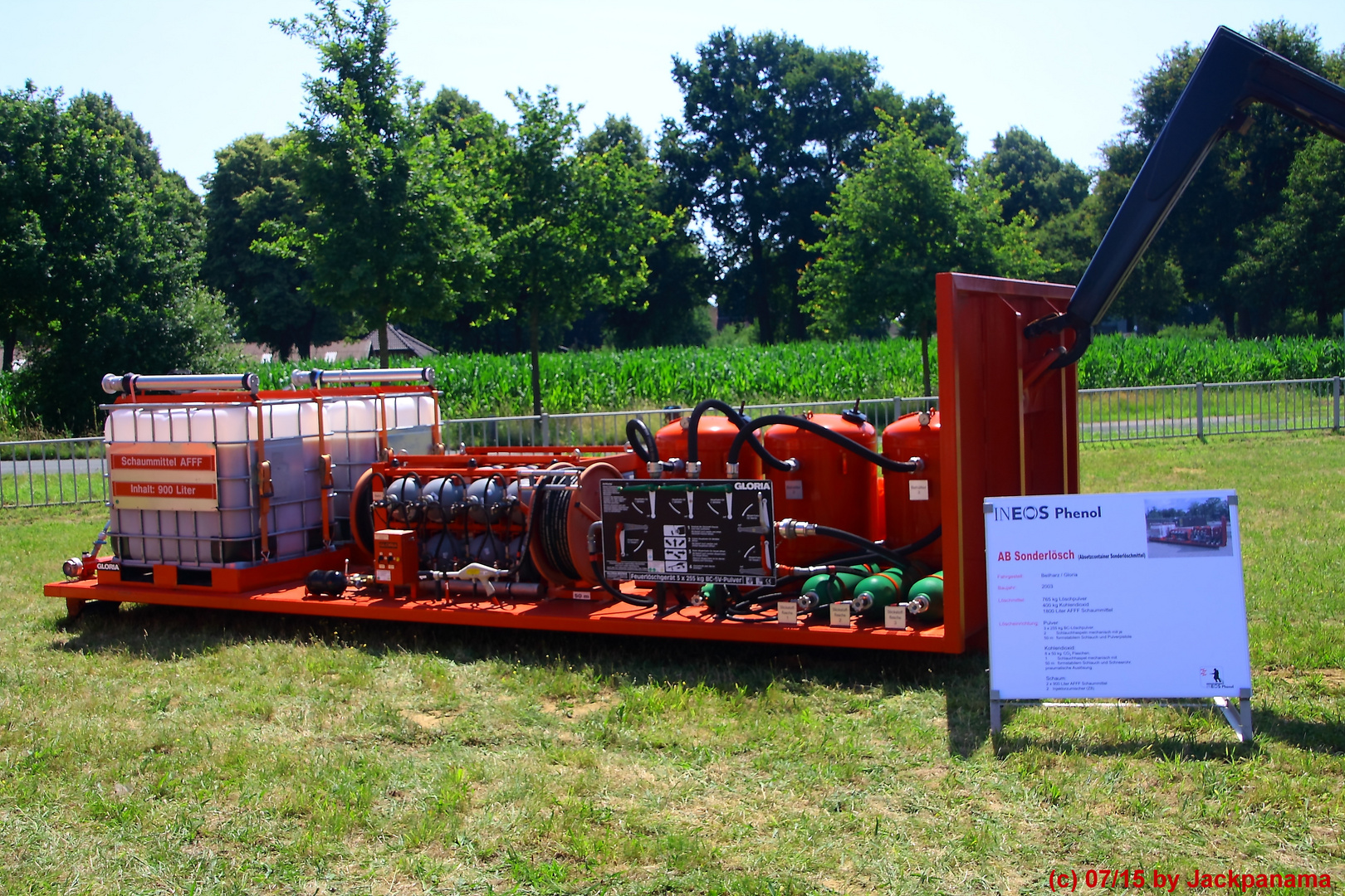 75 Jahre Frw. Feuerwehr Feldhausen / INEOS Phenol AB Sonderlösch (Absetzcontainer Sonderlöschmittel)