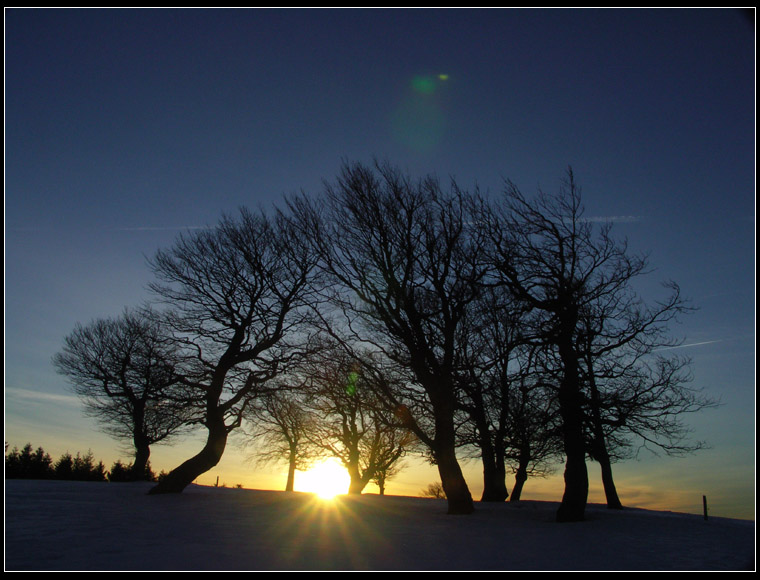 7:55 - Sonnenaufgang auf dem Schauinsland bei Freiburg