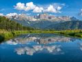 Blick auf den Rosengarten, Südtirol von Oliver Heinl