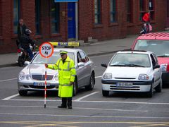 ...76 Jahre alte Hand Ampel