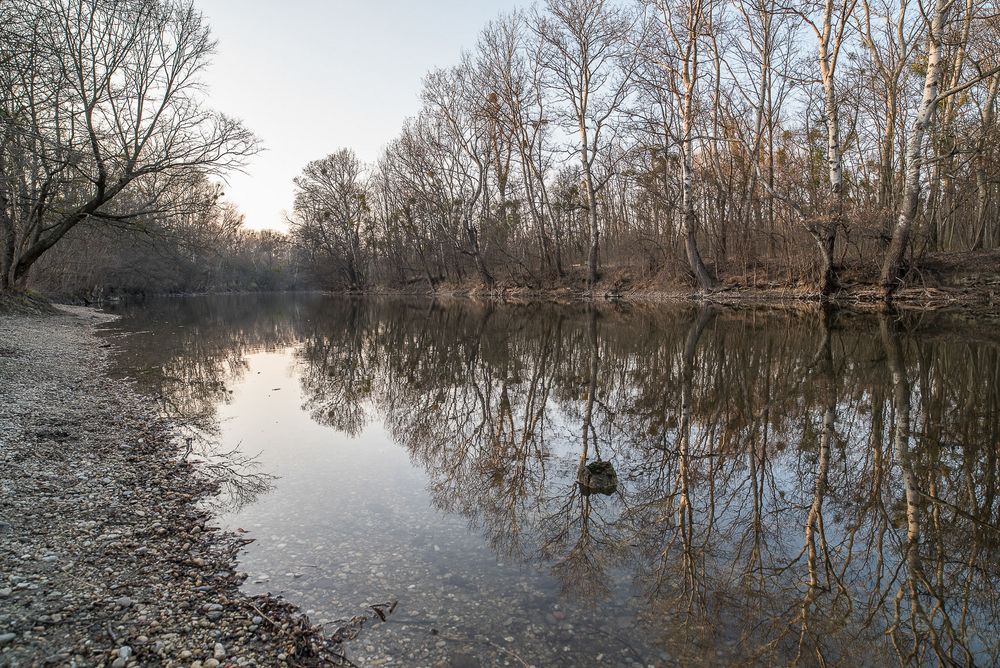 Abend am Wasser von Thomas Mitterer