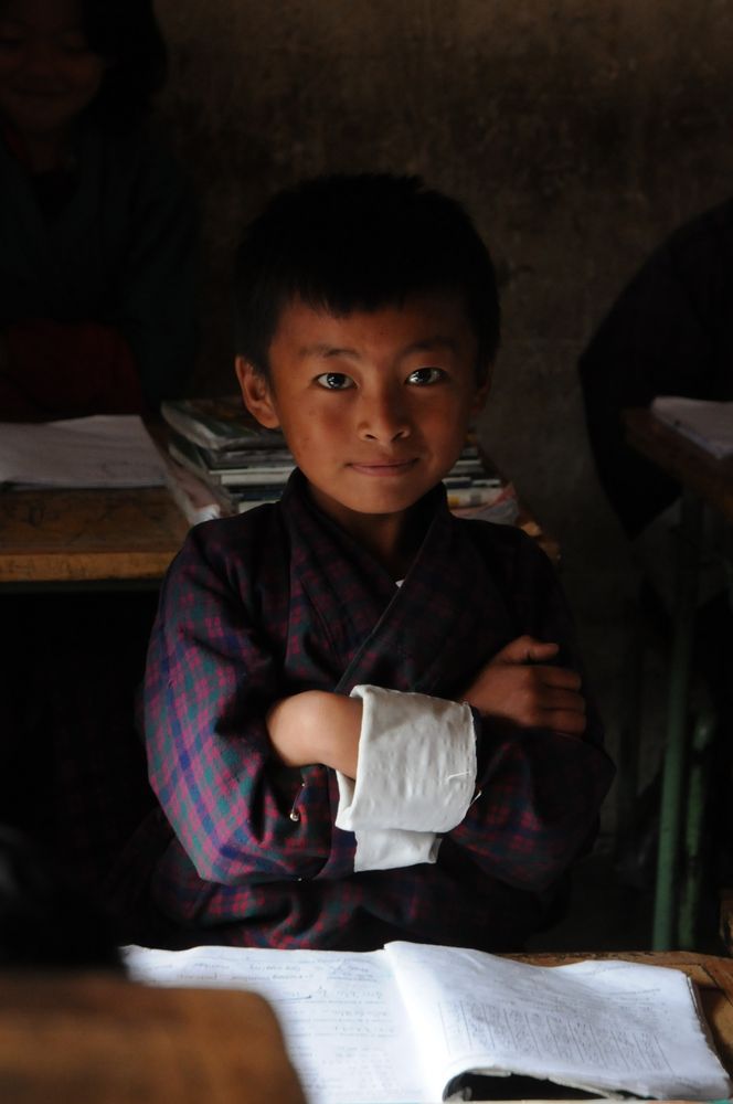 In der Schule in Bhutan von Günter Lietzmann 