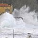 Grandes olas en zarautz 