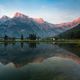 Alpenglhen am Almsee