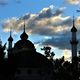 Abendwolken ber der Moschee im Schwetzinger Schlossgarten