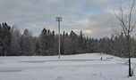 A lonely player on ice by Raimo Ketolainen