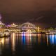 Lichtspiegelungen im Hafen von Sydney