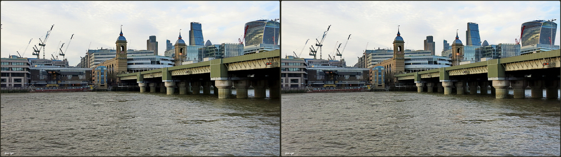 8. _ London - Cannon Street Rail Bridge / X View _
