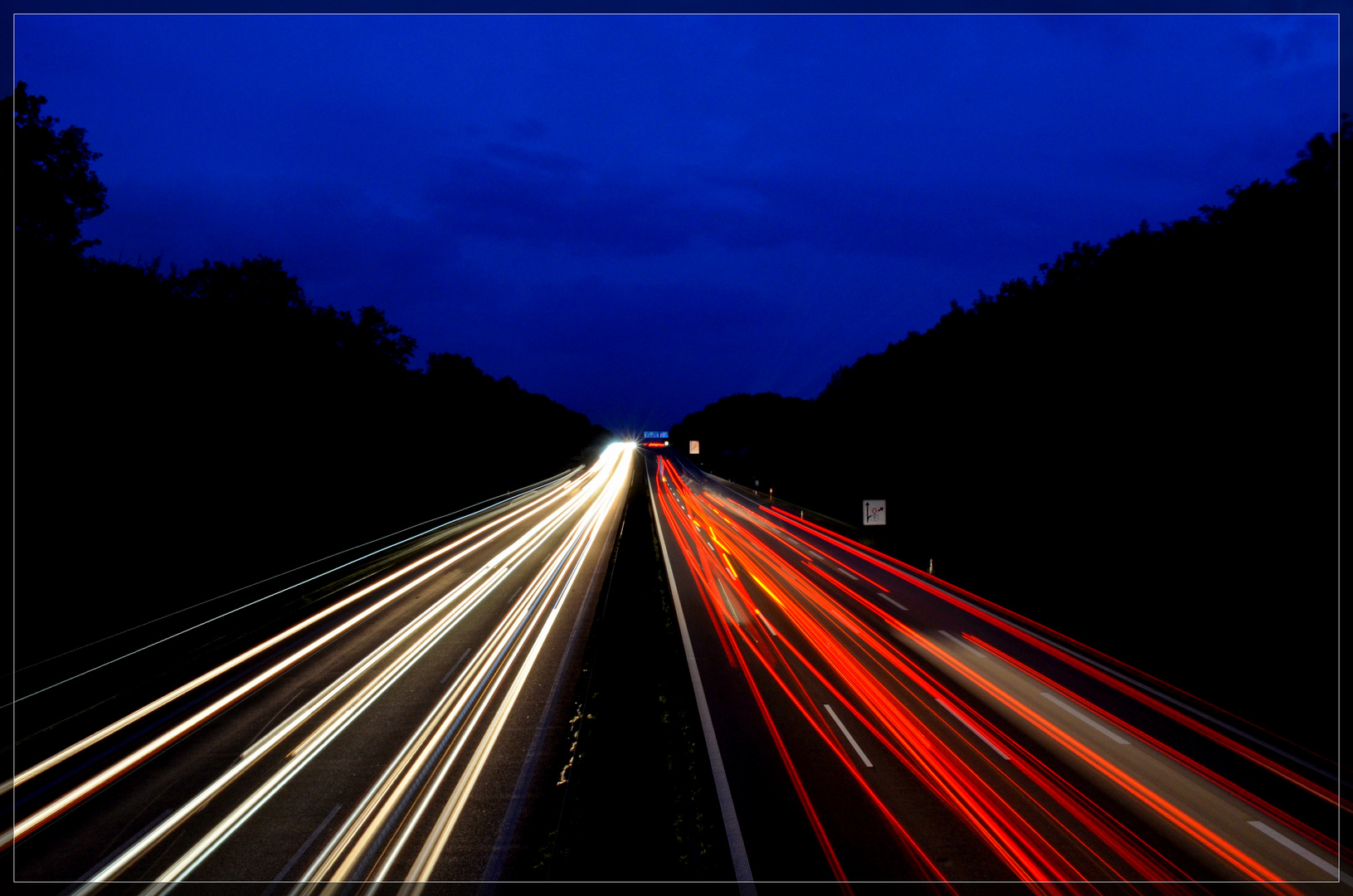 8 sec einer Autobahn