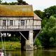 Alte Mhle in der Brcke auf der Seine bei Vernon in der Normandie Frankreich 