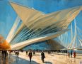 Milwaukee Art Museum  - Santiago Calatrava de re-painter