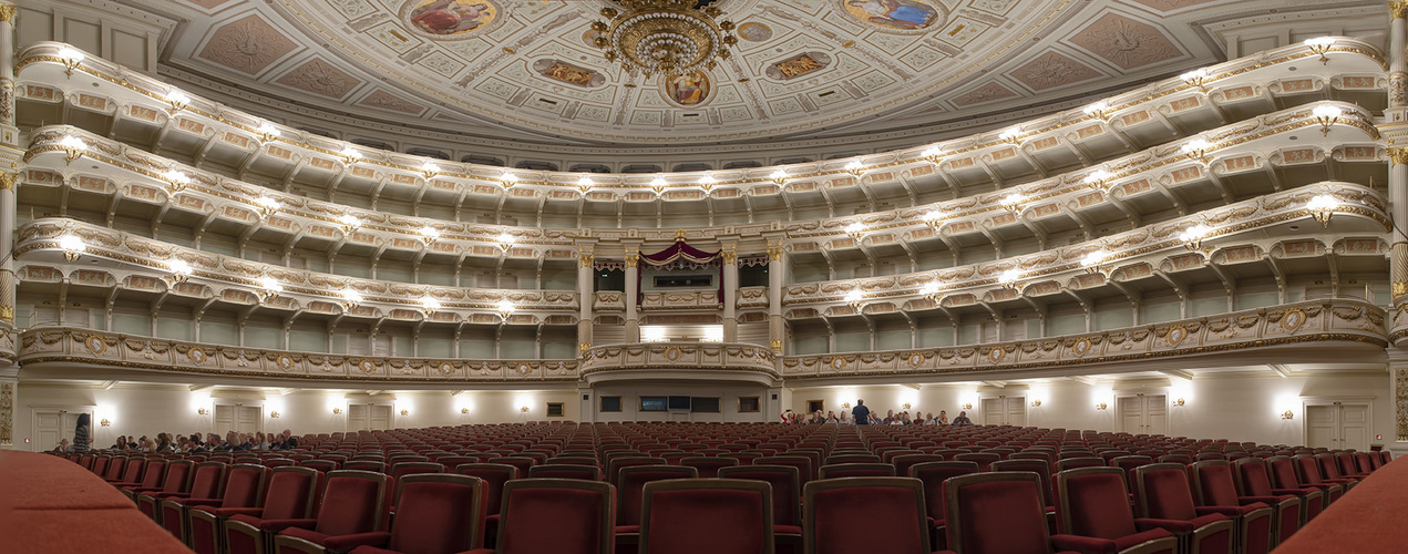 8229SB-30SB Semperoper Innen  Panorama 180Grad