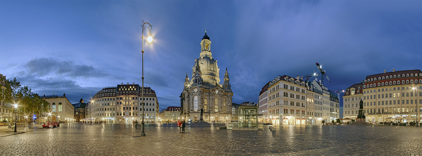 8291SB-8306SB Dresden Neumarktplatz mit Frauenkirche  Panorama