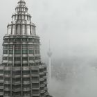 83rd floor view on a rainy day