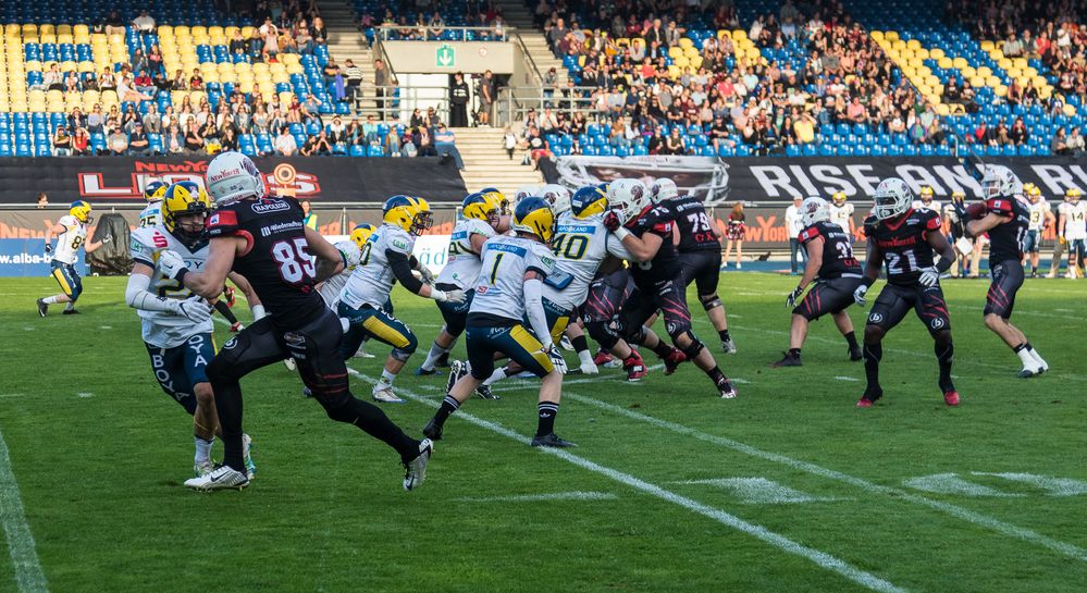 #85 auf dem Weg zum Touchdown