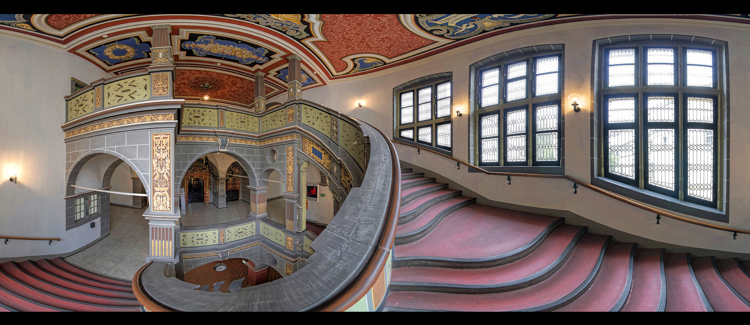 8509SB-17SB neue Regierung Minden Treppenhaus  Panorama 360 Grad