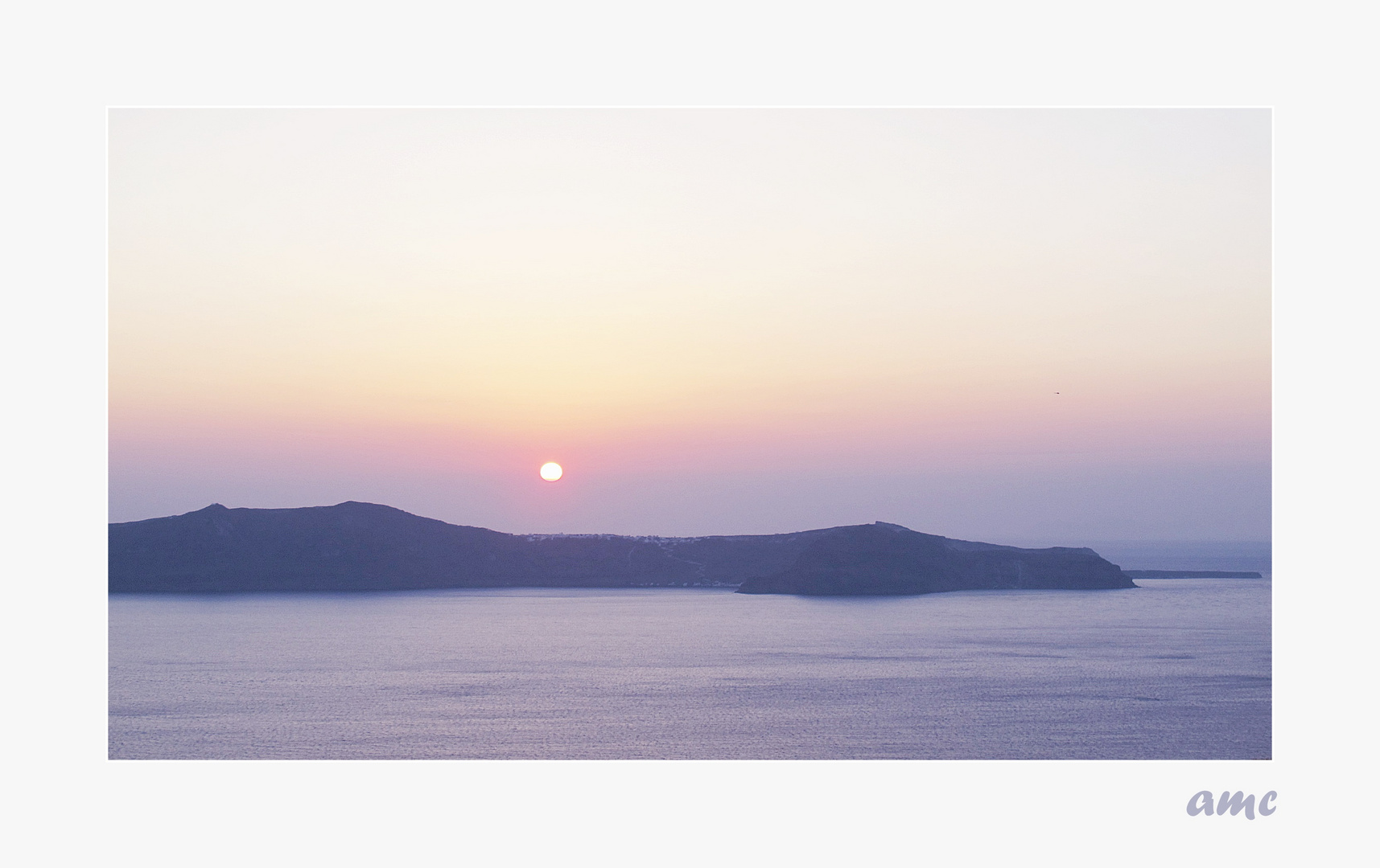 8526a     ...SUNSET ON CYCLADES