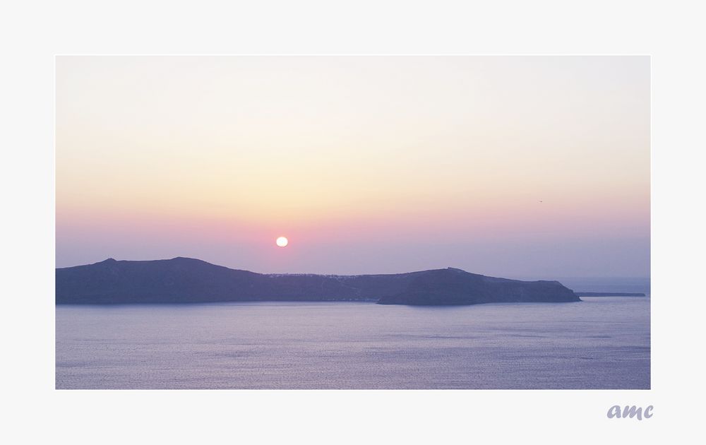 8526a     ...SUNSET ON CYCLADES