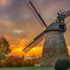 8534SB-36SB Windmühle Eisbergen Sonnenuntergang im Herbst