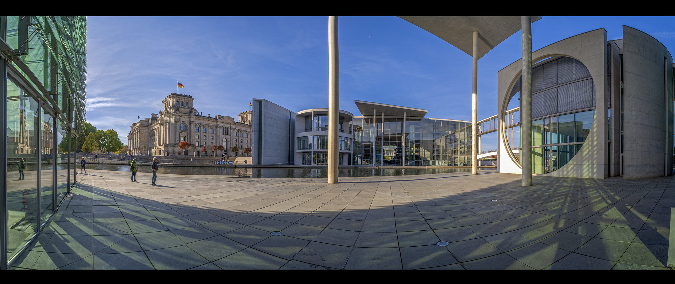 8651TZ-56TZ Berlin Panorama Reichtstag mit Marie Lüdershaus