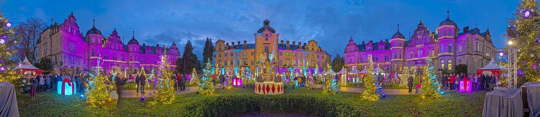 8739SB-49SB Schloss Bückeburg Weihnachtszauber Panorama 2019