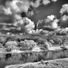 8774S Rinteln Blick auf Weser und Wesergebirge SW IR