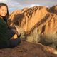 Amazing landscape by the monkey foot rock formation, in middle Atlas