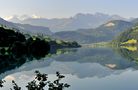 Un matin, le lac de Lungern et les Alpes bernoises ... von pierrot13